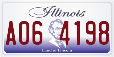 IL license plate A064198