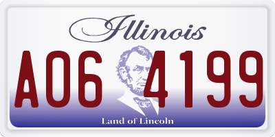 IL license plate A064199