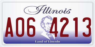 IL license plate A064213