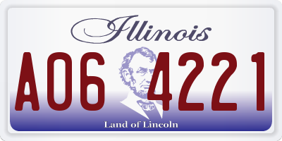 IL license plate A064221