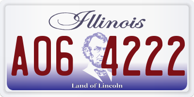 IL license plate A064222