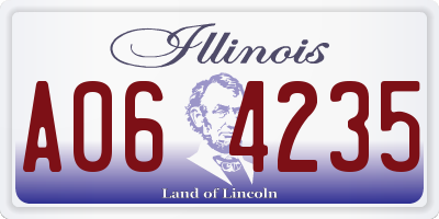 IL license plate A064235