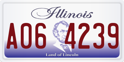 IL license plate A064239
