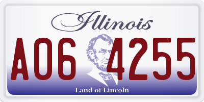 IL license plate A064255