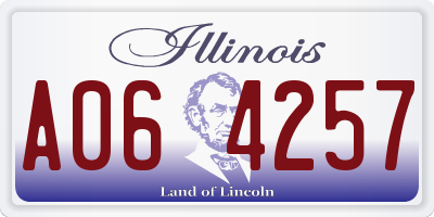 IL license plate A064257
