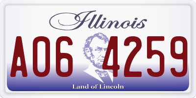 IL license plate A064259