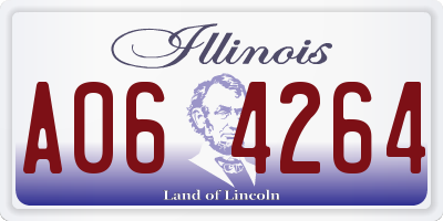IL license plate A064264