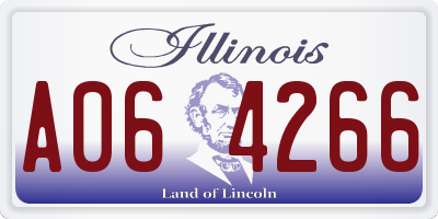 IL license plate A064266
