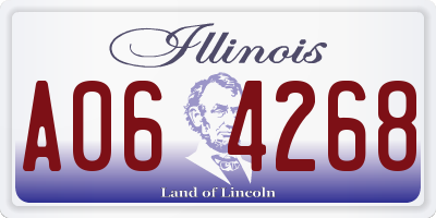 IL license plate A064268