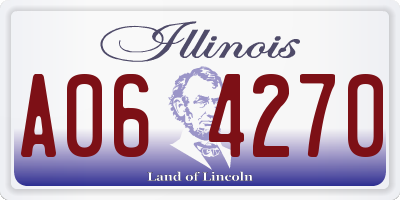 IL license plate A064270