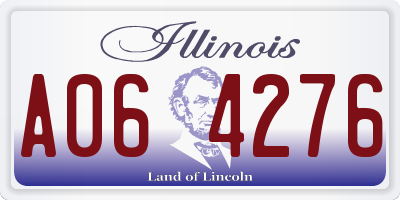 IL license plate A064276