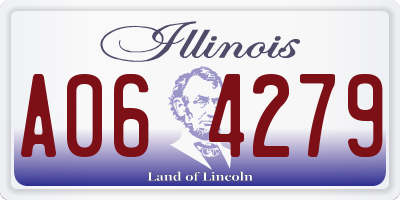 IL license plate A064279