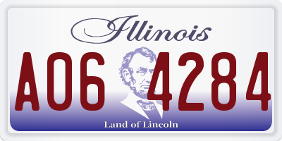 IL license plate A064284