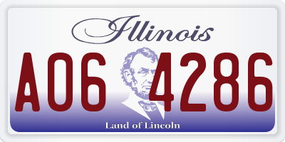 IL license plate A064286