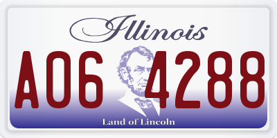 IL license plate A064288