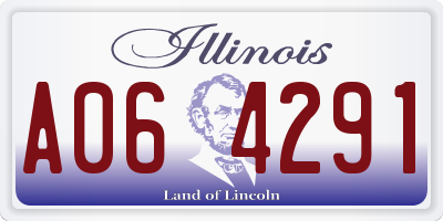 IL license plate A064291
