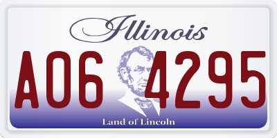 IL license plate A064295