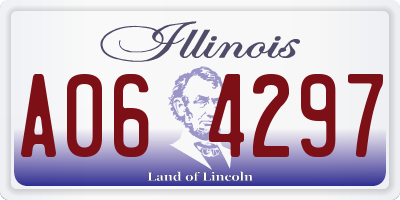 IL license plate A064297