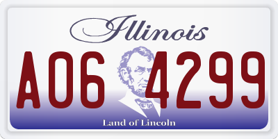 IL license plate A064299