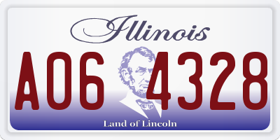 IL license plate A064328