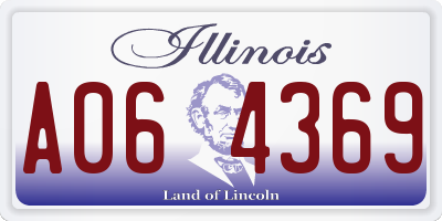 IL license plate A064369