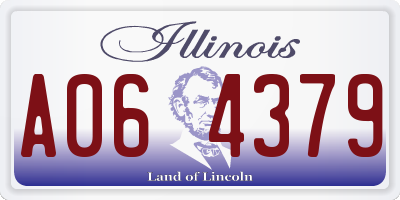 IL license plate A064379