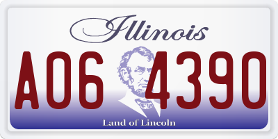 IL license plate A064390