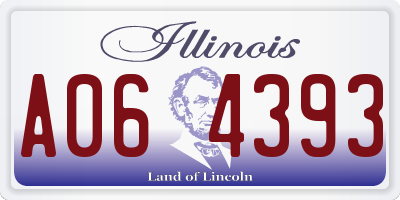 IL license plate A064393