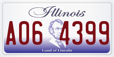 IL license plate A064399