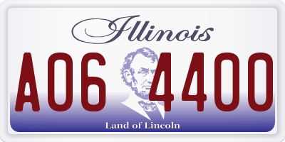 IL license plate A064400