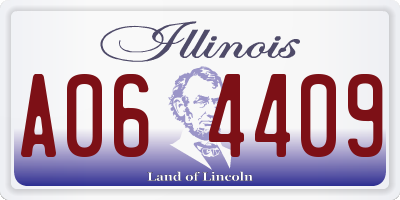 IL license plate A064409