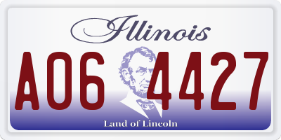 IL license plate A064427