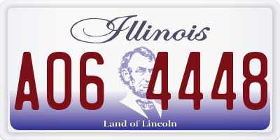 IL license plate A064448