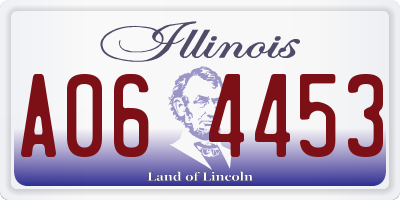 IL license plate A064453