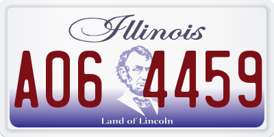 IL license plate A064459