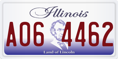 IL license plate A064462