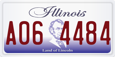 IL license plate A064484