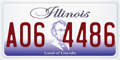 IL license plate A064486