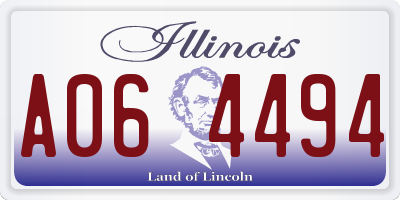 IL license plate A064494