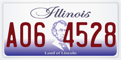 IL license plate A064528