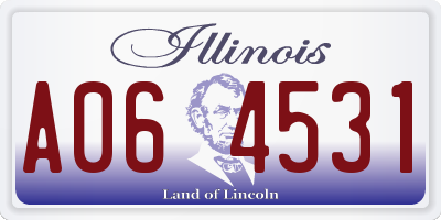 IL license plate A064531