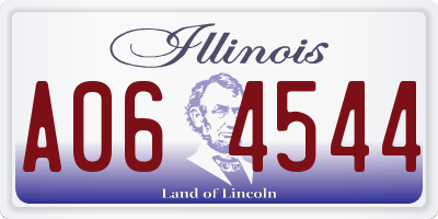 IL license plate A064544