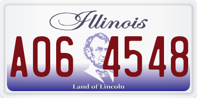 IL license plate A064548