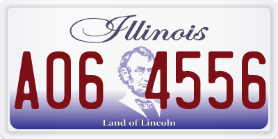 IL license plate A064556