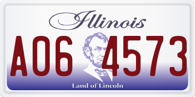 IL license plate A064573