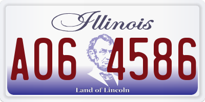 IL license plate A064586