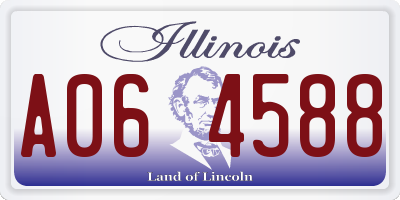 IL license plate A064588