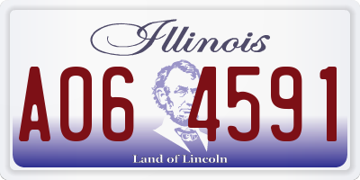 IL license plate A064591