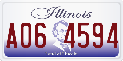 IL license plate A064594
