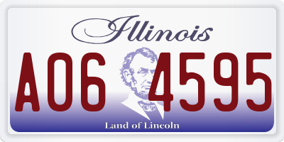IL license plate A064595